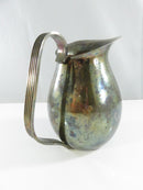 Carl F. Christensen Copenhagen Silver Plate Creamer Pitcher c. 1943-1963 Denmark silversmith Danish cream Ribbed Handle