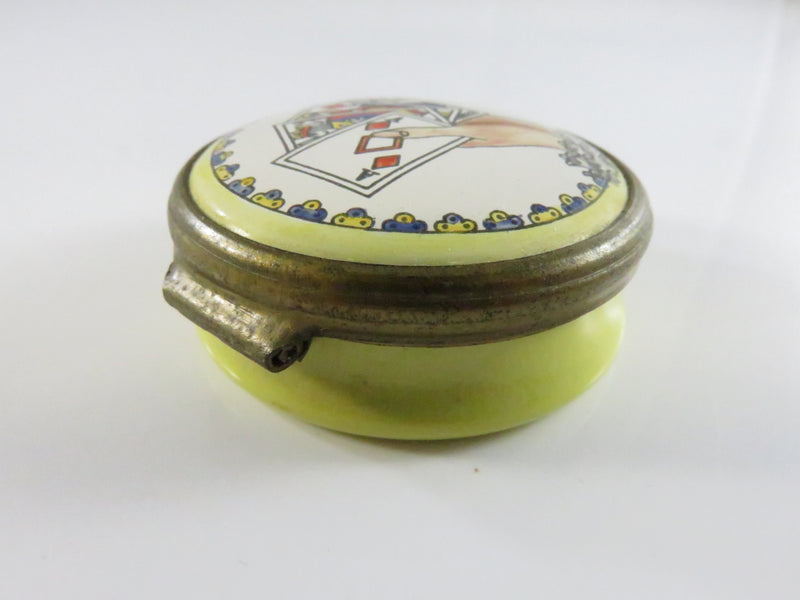 Malcyon Days Trinket Box - Playing Cards - Bilston & Battersea Enamels - London