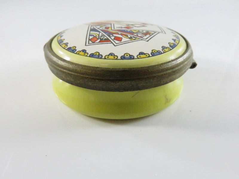 Malcyon Days Trinket Box - Playing Cards - Bilston & Battersea Enamels - London