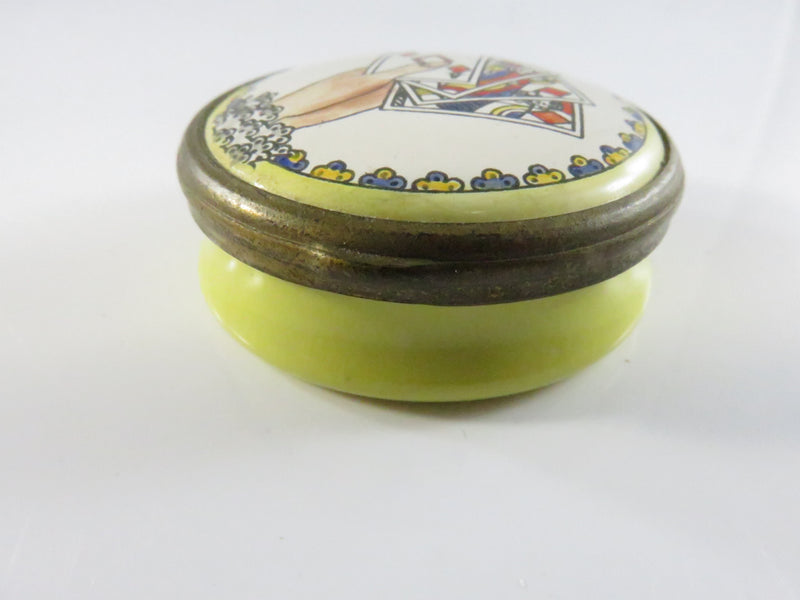 Malcyon Days Trinket Box - Playing Cards - Bilston & Battersea Enamels - London