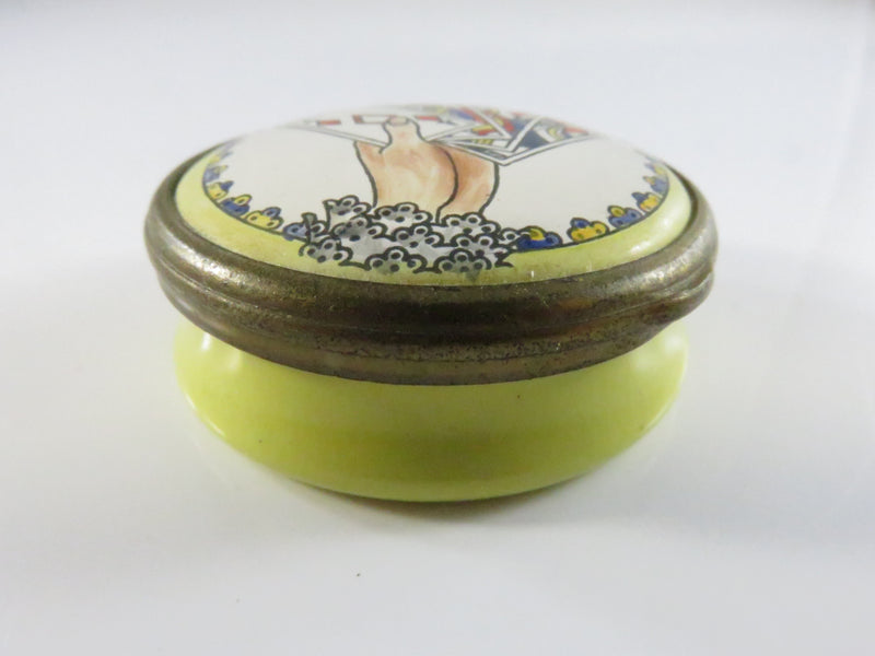 Malcyon Days Trinket Box - Playing Cards - Bilston & Battersea Enamels - London