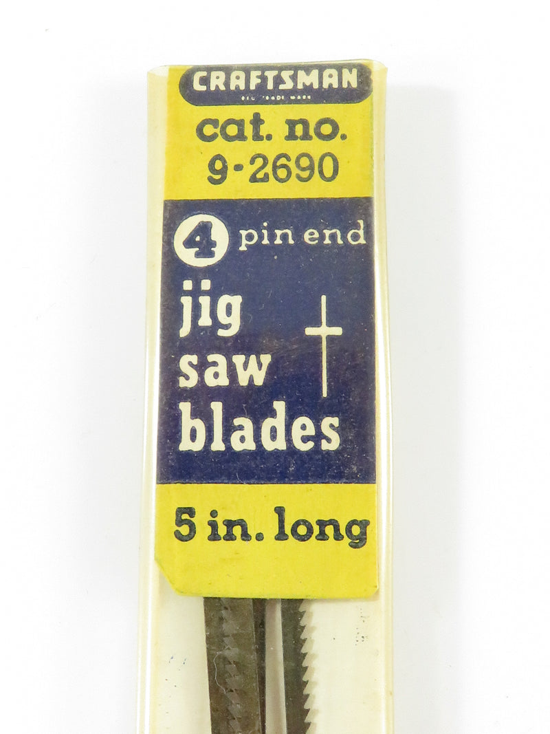 Vintage Advertising Display Tool Craftsman Cat No 9-2690 Jig Saw Blades 5" Long