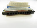 Vintage Hohner International Bluesband Key of C 10-Hole Diatonic Harmonica Made in China with Box stainless steel cover
