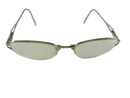 Front view of Sferoflex 2503-B semi-rimless silver-tone and gold-tone eyeglass frame