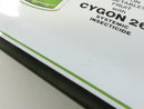 Reverse view of the smoky gray rectangular bent glass Cyanamid CYGON 267 promotional valet tray