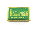 Mid Century Match Box Advertising The Dry Dock Seafood House Wilmington NC