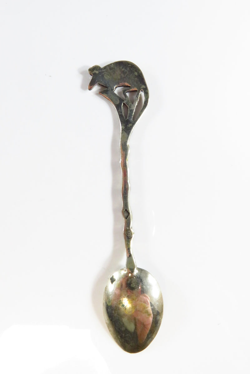 Opossum Design 833 Silver Brazilian Demitasse Coffee Baby Diminutive Spoon