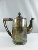 Vintage Reed & Barton A Sheraton Hotel Silver Soldered Individual Coffee Tea Pot 24 Art Deco NS777 3 1/2 Silverplate