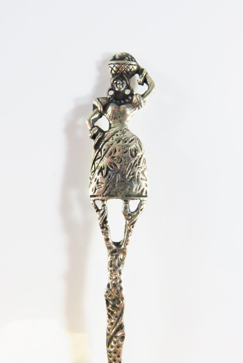 Brazilian Woman Design 833 Silver Brazilian Sugar Ladle Spoon
