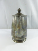 Vintage Reed & Barton A Sheraton Hotel Silver Soldered Individual Coffee Tea Pot 24 Art Deco NS777 3 1/2 Silverplate