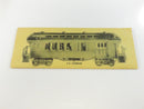 Vintage Selley Models HO Scale Old Timer Shorty Combine C-2 Passenger Car Kit Winter Florida model railroad unassembled