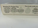 Side of NuOp Design Kaboom Party Candles box with decoration-only statement, UPC, and Made in China mark