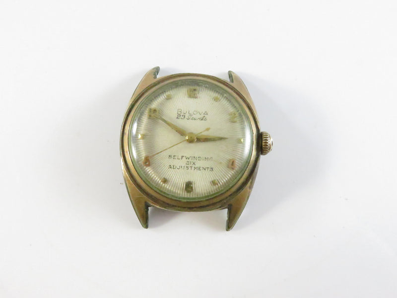 Bulova 23 Jewel Watch, Vintage Parts, Self-Winding, 10BPAC Movement, Non-Functional, 33mm