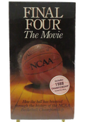 Front of factory-sealed Final Four: The Movie NCAA VHS slipcover with 1988 Championship and 90-minute sticker