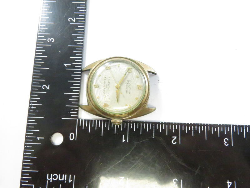 Bulova 23 Jewel Watch, Vintage Parts, Self-Winding, 10BPAC Movement, Non-Functional, 33mm