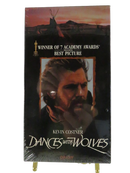 Front of factory sealed Dances With Wolves VHS slipcover with Kevin Costner and Winner of 7 Academy Awards text