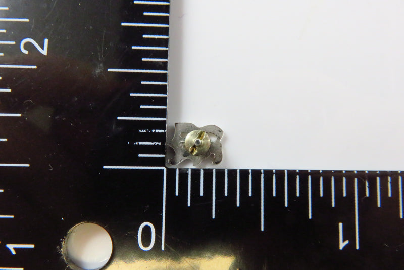 Letter B Ring Insert for Signet Monogram Rings Hardstone Ring Letter B 7.56 mm with measurement.