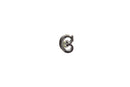 Letter C Ring Insert for Signet Monogram Rings Hardstone Ring Letter C 8.21mm — Silver — front view