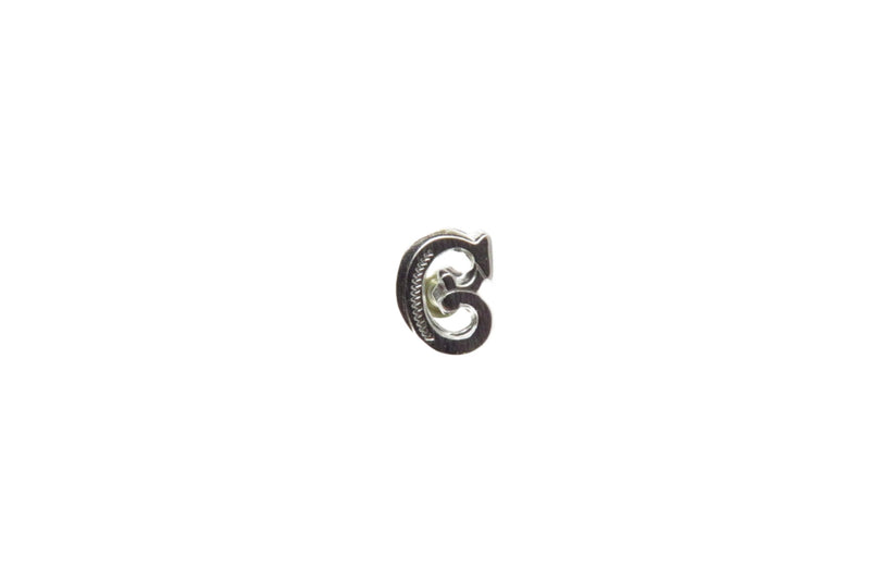 Letter C Ring Insert for Signet Monogram Rings Hardstone Ring Letter C 8.21mm