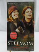 Back of factory-sealed Stepmom VHS slipcover with UPC 043396027008, ISBN 0-7678-1946-2, cast images, and Columbia Pictures markings
