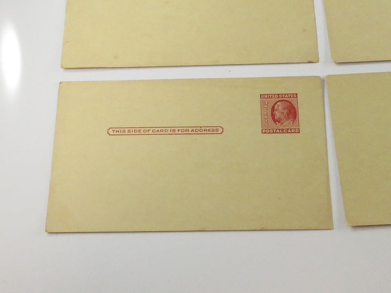 Grouping of Ten Unused United States Postal Cards Benjamin Franklin 2 Cents