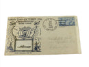 Navy Day Oct 27 1946 Theodore Roosevelt Real Photo USS Columbus CA 74 Envelope — front view