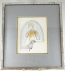 1982 Pat Buckley Moss Lisa & Tiger Framed Print 197/1000 Orange Tabby Cat Signed product image for Just Stuff I Sell, clear front view, neutral background, original listing photo, optimized descriptive alt text, centered composition