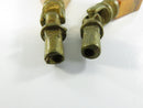 Art Deco Bakelite Brass Drawer Pulls Pair 1920s Vintage Catalin Handles Antique Hardware Depression Era Butterscotch