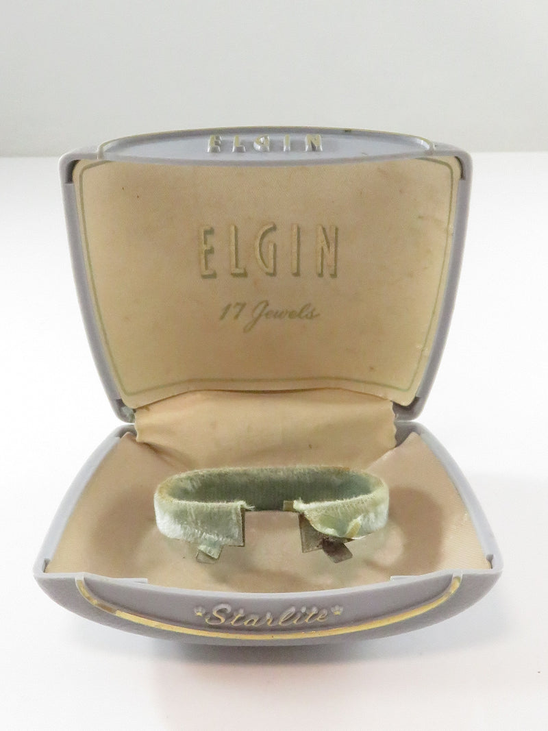 Elgin Starlite 17 Jewel Light Blue Watch Box Display Case by Arrow