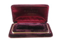 Vintage Bulova Fifth Avenue New York Women's Velvet Watch Box Display Case — Watches — front view