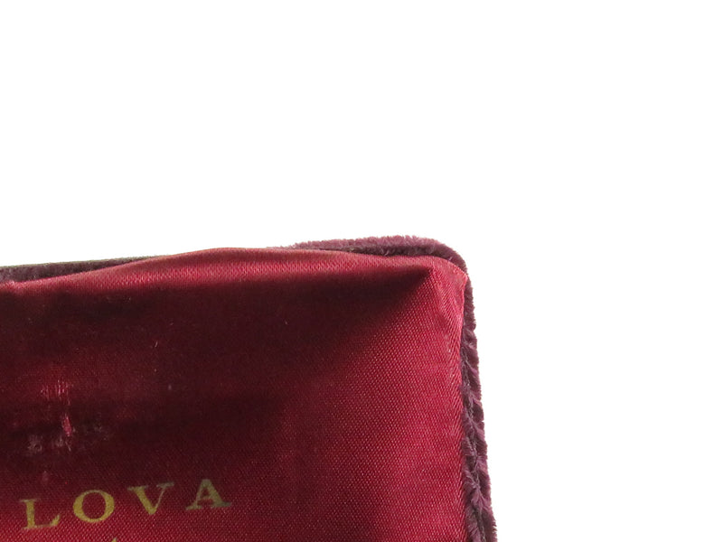 Vintage Bulova Fifth Avenue New York Women's Velvet Watch Box Display Case