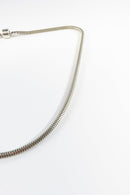 18" 3mm Sterling Snake Chain Charm Pendant Necklace Snap Closure Pre-owned product image for Just Stuff I Sell, clear front view, neutral background, original listing photo, optimized descriptive alt text, centered composition variant 6