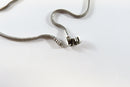 18" 3mm Sterling Snake Chain Charm Pendant Necklace Snap Closure Pre-owned product image for Just Stuff I Sell, clear front view, neutral background, original listing photo, optimized descriptive alt text, centered composition variant 8