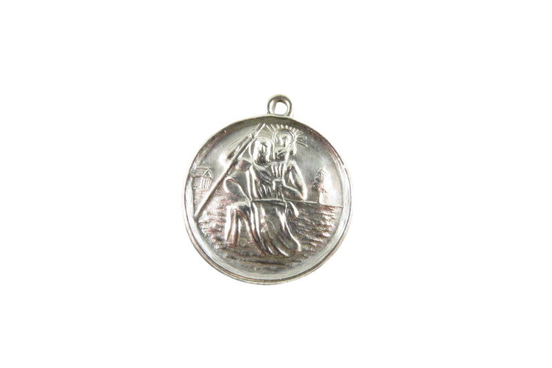 Saint Christopher Travel Pendant/Charm Medal Sterling Silver