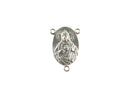 Sterling Replacement Rosary Centerpiece Jesus Sacred Heart Charity Sterling — front view
