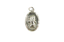 Vintage Haywood Patron Saint Christopher & Jesus Oval Medal Charm in Sterling Si — front view