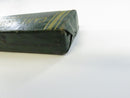 Plain underside of the dark green paper-covered two-piece straight razor slide box