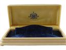 Antique Hamilton Watch Co Celluloid Art Deco Watch Box Display Case Blue Velvet