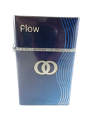 Front view of sealed dark blue Kool Flow hard-pack promotional cigarette sample with BE TRUE Not For Sale tear tape.