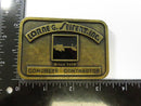 Lorne G. Seifert Inc Concrete Contractor Belt Buckle Since 1959 Pennsylvania Brass Tone Metal Advertising 3.375 Inch