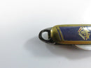 Knights of Columbus K of C Enamel Watch Fob Pocket Knife Made in USA Single Blade Mid-Century 2 7/8 Inch Closed