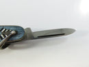 Shriners Masonic Sterling Silver Guilloche Enamel Pocket Knife A.O. Oakes Art Deco 1920s 1930s Watch Fob 2 Blade 3 Inch
