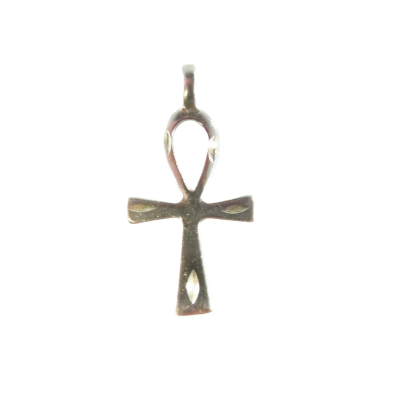Egyptian Ankh Sterling Silver Cross Pendant Ankh Pendant 1 1/4" High — Jewelry & Watches:Fine Jewelry:Fine Necklaces & Pendan