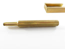 Gold-tone Valet Auto Strop razor with handle attached and blade mechanism open