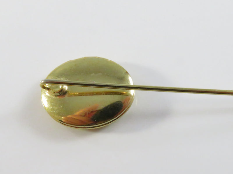 Gold Tone Photo Locket Stick Pin with Cap – Vintage Jewelry