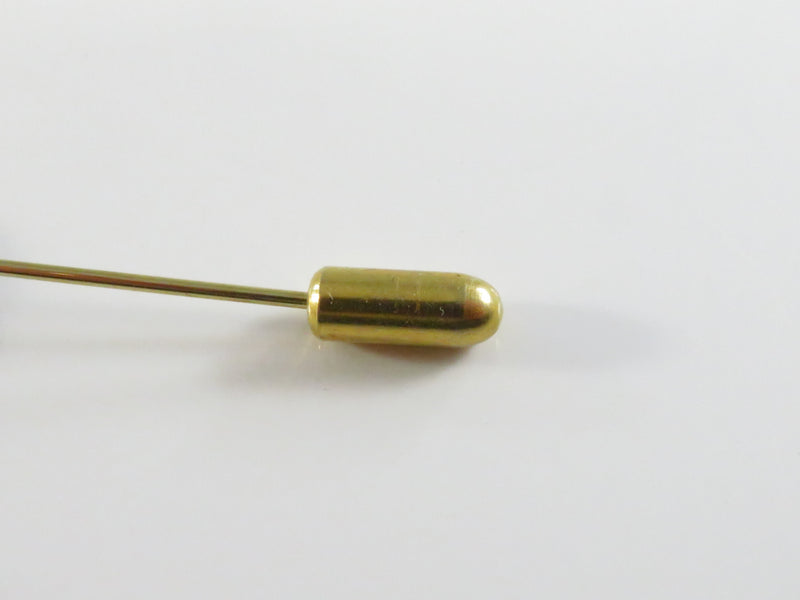 Gold Tone Photo Locket Stick Pin with Cap – Vintage Jewelry