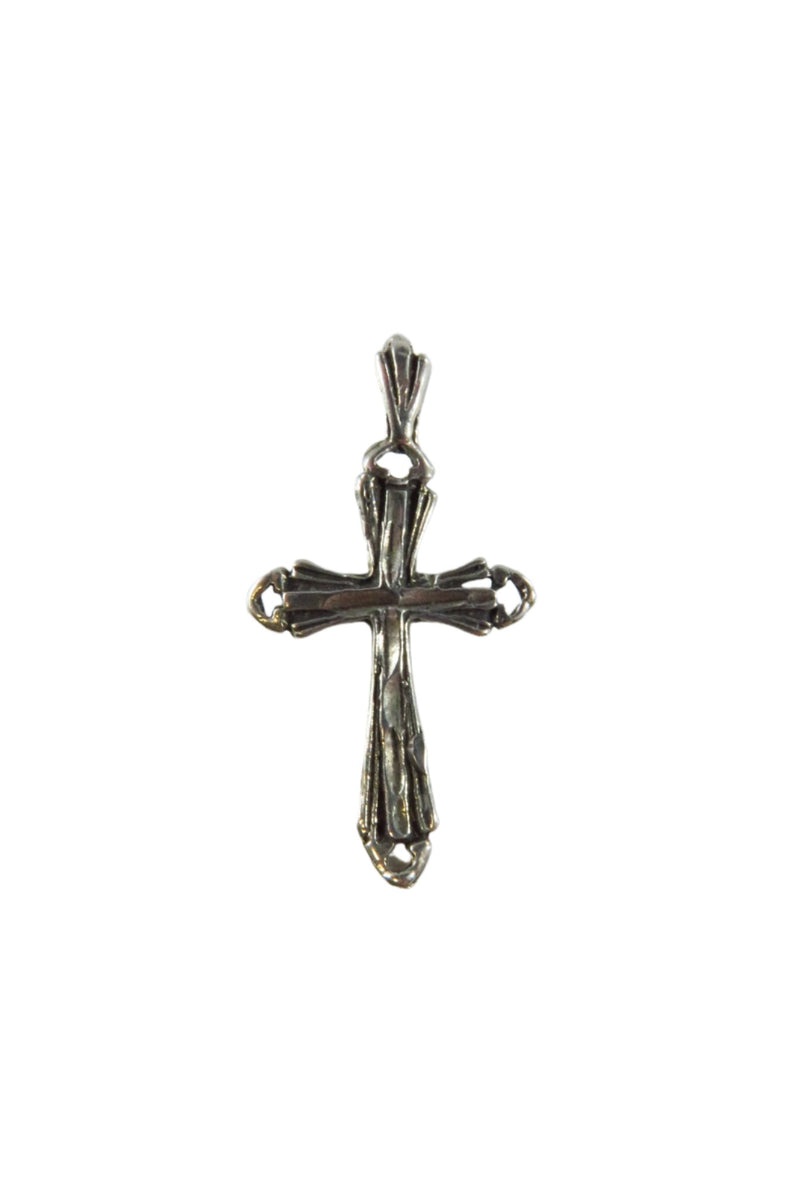 Silver Christian Cross Pendant Antique Style Traditional 925 Cross Pendant