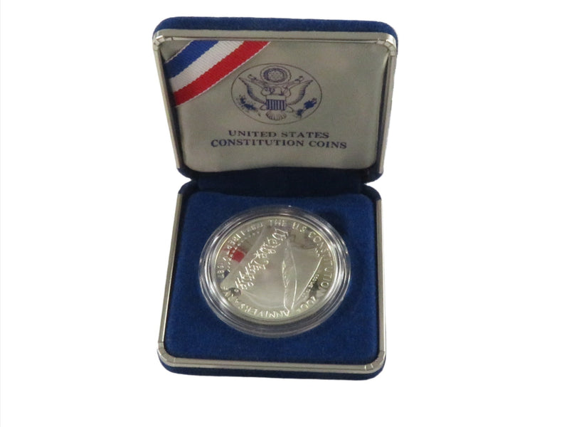 1987-S Silver Dollar United States Constitution Commemorative Dollar 90% Silver — Coins & Paper Money:Coins: US:Mint Sets • S