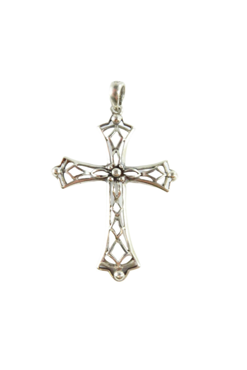 925 Filigree Christian Cross Pendant Fancy Saint John Silver Cross Pendant 1