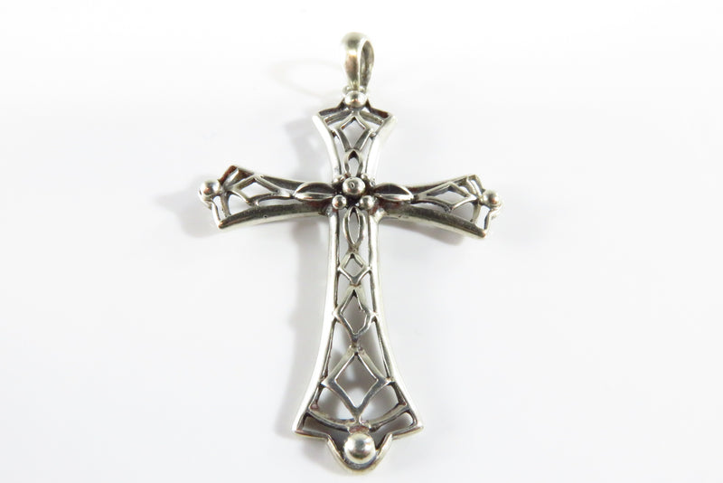 925 Filigree Christian Cross Pendant Fancy Saint John Silver Cross Pendant 1